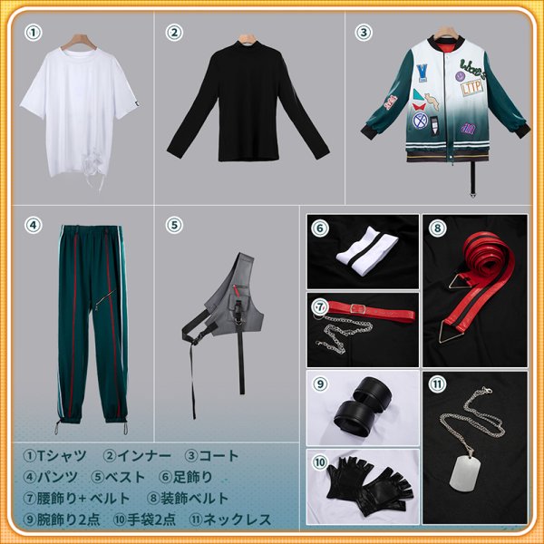 画像24: 【20％OFF】バーチャルYouTuber Vtuber 魁星 新衣装 コスプレ衣装（Tシャツにプリント可能）