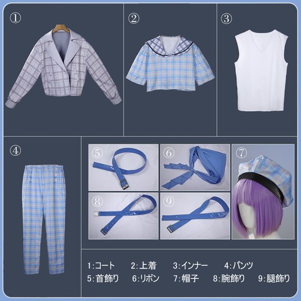 画像18: 【20％OFF】バーチャルYouTuber Vtuber かなえ ニューレトロスタイル セーラー衣装 コスプレ衣装