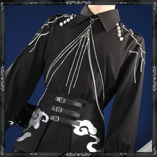 画像6: 【20％OFF】バーチャルYouTuber Vtuber 四季凪アキラ 悪魔衣装 コスプレ衣装 角と翼なし