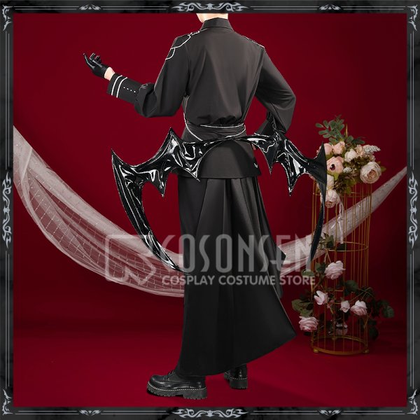 画像4: 【20％OFF】バーチャルYouTuber Vtuber 四季凪アキラ 悪魔衣装 コスプレ衣装 角と翼なし