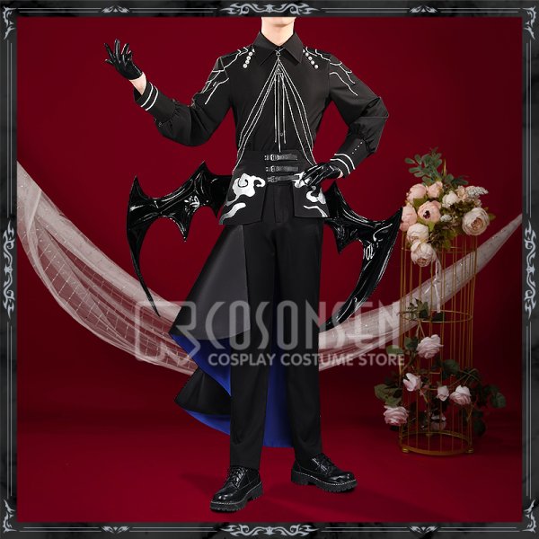 画像3: 【20％OFF】バーチャルYouTuber Vtuber 四季凪アキラ 悪魔衣装 コスプレ衣装 角と翼なし