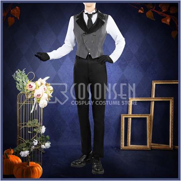 画像5: 【20％OFF】ツイステ風 「Lost in the Book〜始まりのハロウィーン〜」マレウス コスプレ衣装