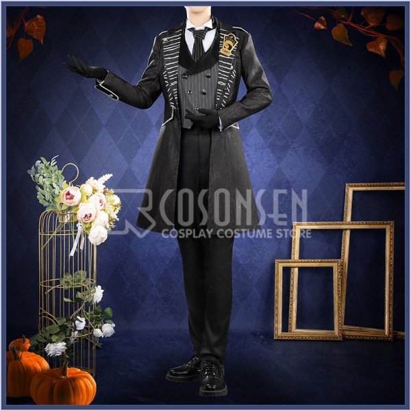 画像3: 【20％OFF】ツイステ風 「Lost in the Book〜始まりのハロウィーン〜」マレウス コスプレ衣装