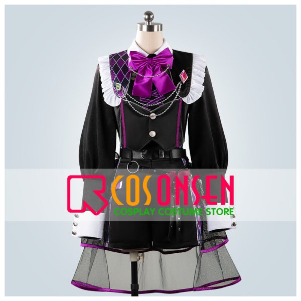 画像1: 【25％OFF】あんスタ風 スカウト! 乱雲FUMBLE衣装 白鳥藍良 コスプレ衣装