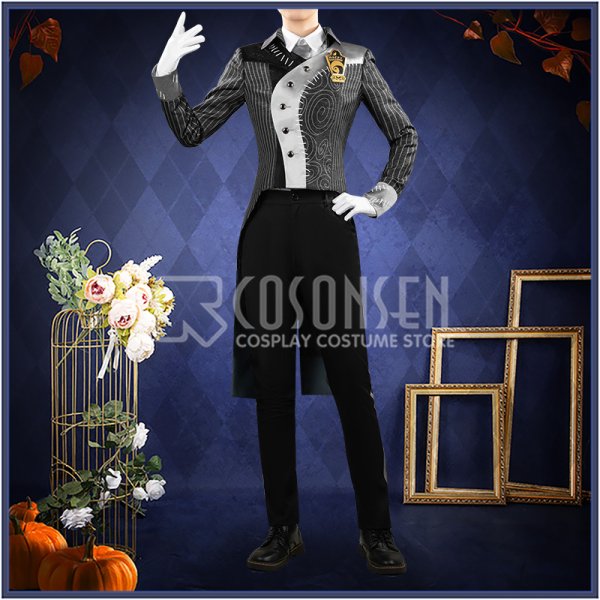 画像3: 【25%OFF】ツイステ風 「Lost in the Book〜始まりのハロウィーン〜」ジェイド コスプレ衣装