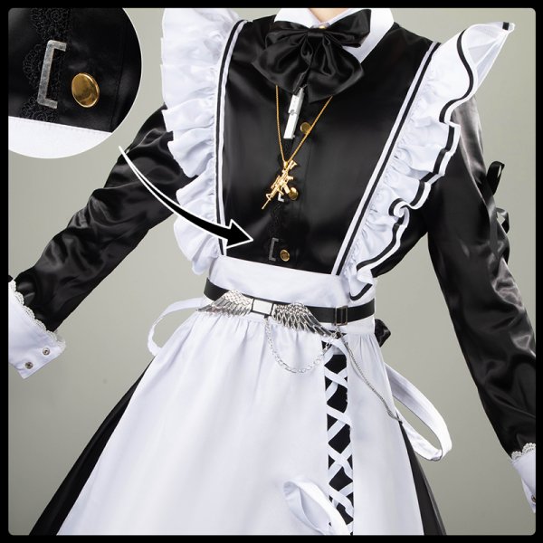 画像6: 【25％OFF】バーチャルYouTuber Vtuber 叶 メイド服 新衣装 コスプレ衣装