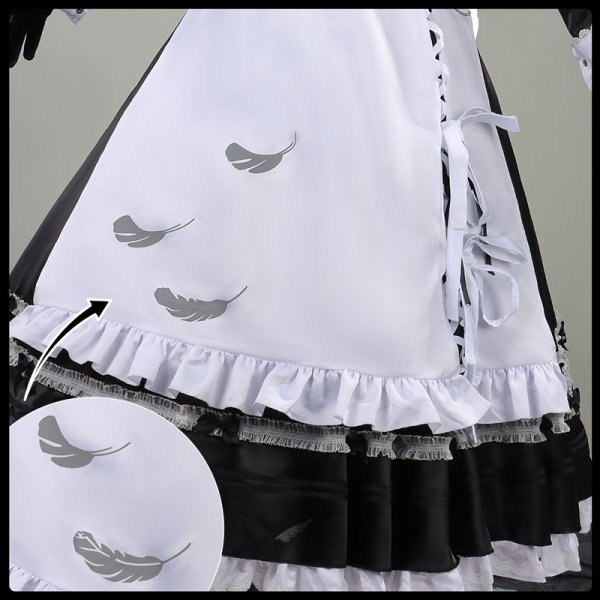 画像17: 【25％OFF】バーチャルYouTuber Vtuber 叶 メイド服 新衣装 コスプレ衣装