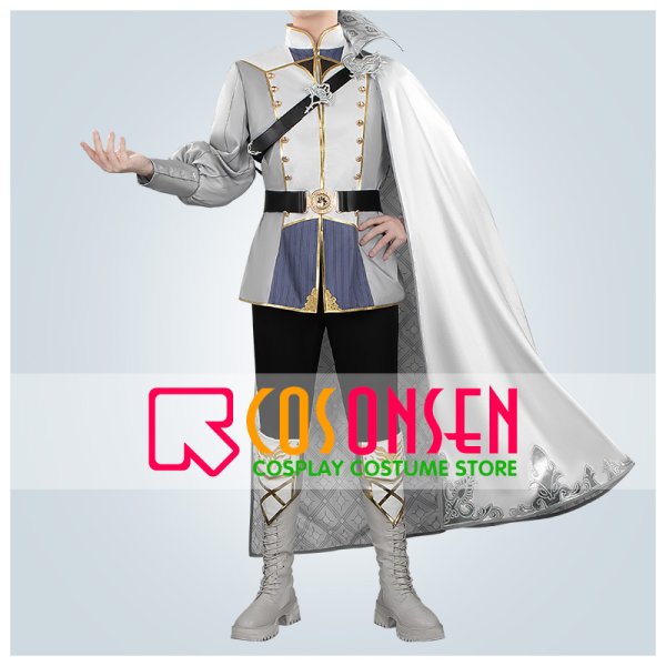 画像1: 【20％OFF】ツイステ風 [夜明けの甲冑] シルバー コスプレ衣装