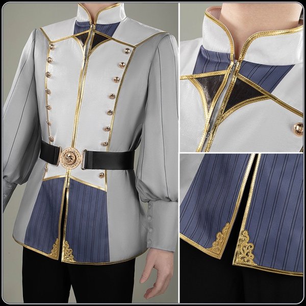 画像11: 【20％OFF】ツイステ風 [夜明けの甲冑] シルバー コスプレ衣装