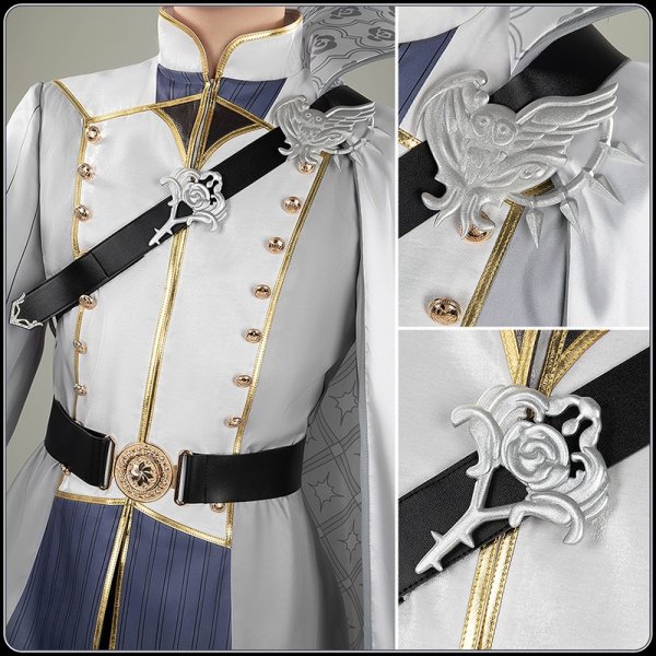 画像7: 【20％OFF】ツイステ風 [夜明けの甲冑] シルバー コスプレ衣装