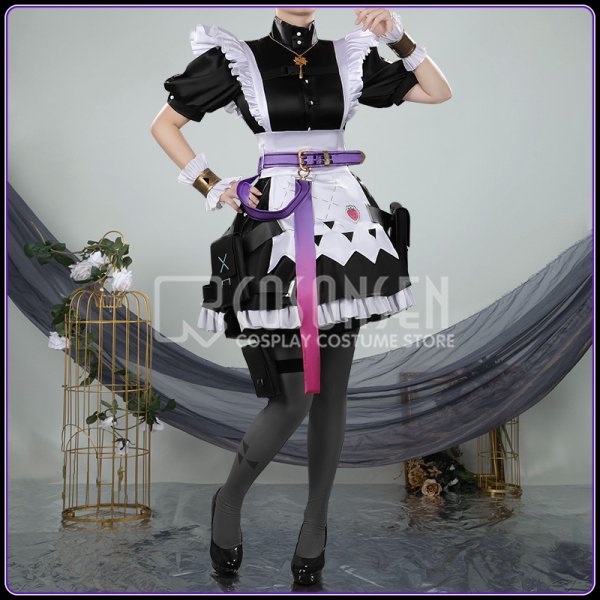 画像2: 【20％OFF】バーチャルYouTuber Vtuber エイプリルフール 風楽カナちゃん メイド服 コスプレ衣装