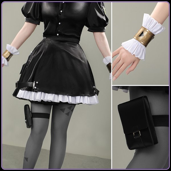 画像14: バーチャルYouTuber Vtuber エイプリルフール 風楽カナちゃん メイド服 コスプレ衣装