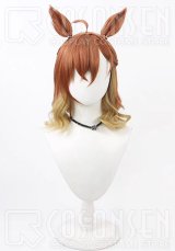 ウマ娘プリティーダービー ジャングルポケット 勝負服 コスプレウィッグ 耳付き