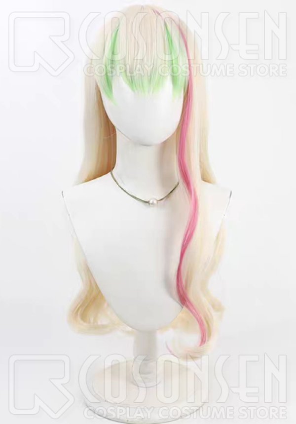 画像1: キミとアイドルプリキュア キュアズキューン コスプレウィッグ