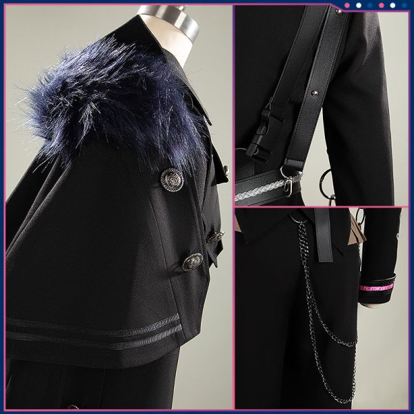 画像9: 【25％OFF】バーチャルYouTuber Vtuber Prison guard 監獄風衣装 酒寄颯馬 コスプレ衣装