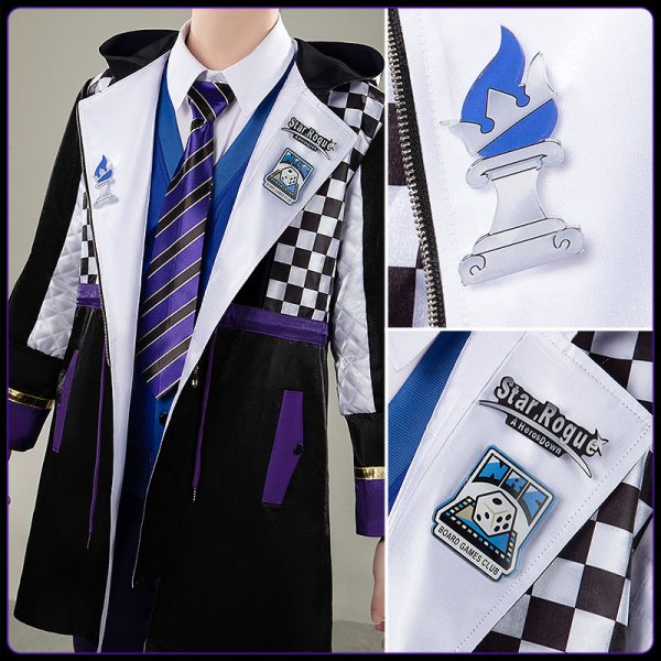 画像6: 【25％OFF&S/M/L/XLサイズ在庫あり】ツイステ風 ボードゲーム部 クラブ・ウェア イデア コスプレ衣装(バッグ付き)