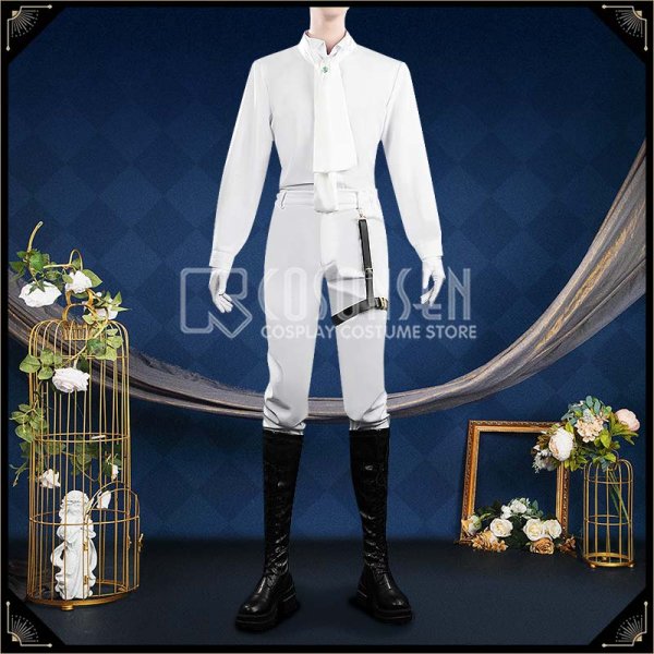 画像4: 【25％OFF】ツイステ風 馬術部 クラブ・ウェア シルバー リドル コスプレ衣装