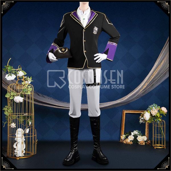 画像2: 【25％OFF】ツイステ風 馬術部 クラブ・ウェア シルバー リドル コスプレ衣装