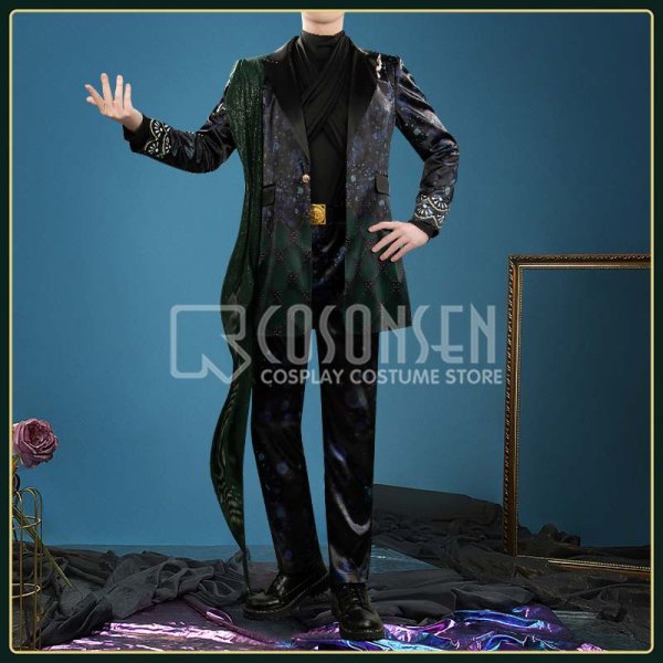 画像2: 【25％OFF】ツイステ風 珊瑚の海 渚のセレブレイト ジェイド コスプレ衣装