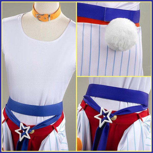 画像10: あんスタ風 『クマクマレスＱ』 仁兎 姫宮 遊木 月永 カンナ ルーム衣装 コスプレ衣装