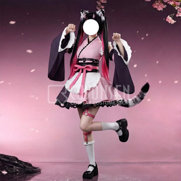 画像2: 【25％OFF&35-45日間発送予定】超かぐや姫! 駒沢乃依 コスプレ衣装（耳、尻尾なし）