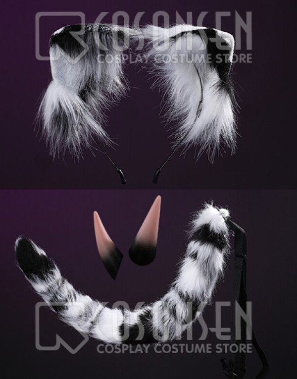 画像2: 超かぐや姫! 駒沢乃依 角、耳と尻尾 コスプレ道具