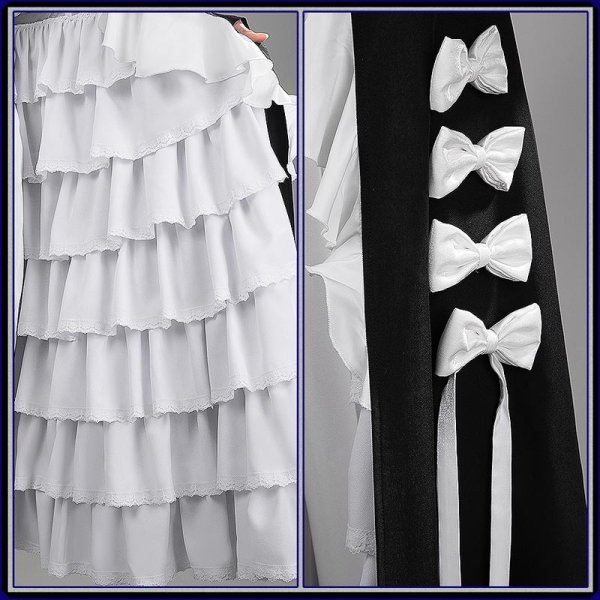 画像6: 【20%OFF】バーチャルYouTuber Vtuber ミラン Gothic Night グッズ衣装 コスプレ衣装