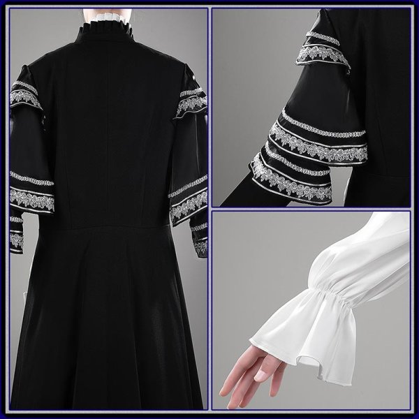 画像7: 【20%OFF】バーチャルYouTuber Vtuber ミラン Gothic Night グッズ衣装 コスプレ衣装