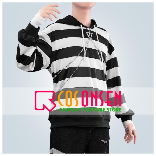 画像1: 【25％OFF】バーチャルYouTuber Vtuber 囚人番号108 剣持 Cellmates衣装 コスプレ衣装