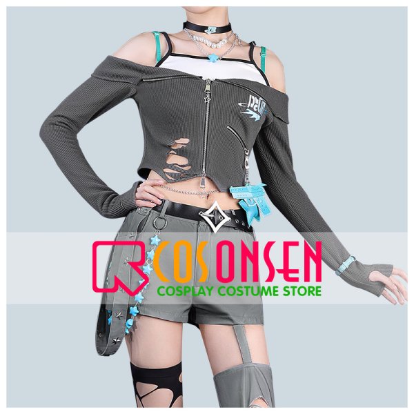 画像1: 【20％OFF】バーチャルYouTuber Vtuber Y4T4 Rei7 コスプレ衣装