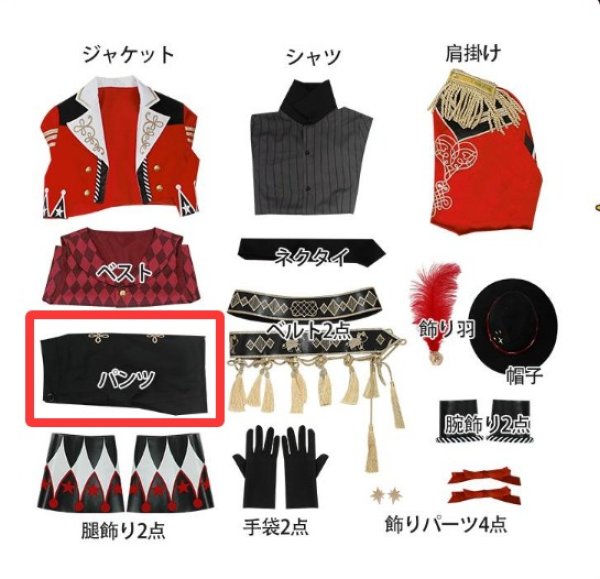 画像1: ツイステ風 ステージ・イン・プレイフルランド　〜踊る人形と幻の遊園地〜 エース パンツのみ バラ売り