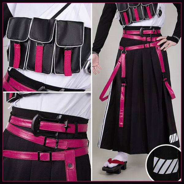 画像10: 【20％OFF】バーチャルYouTuber Vtuber 渡会 バチイケ和装 コスプレ衣装（仮面付き）