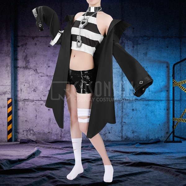 画像2: 【25％OFF】バーチャルYouTuber Vtuber 囚人番号417 椎名唯華 Cellmates衣装 コスプレ衣装