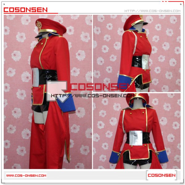 画像4: マクロスFRONTIER マクロスフロンティア ２４話 赤色 軍服　コスプレ衣装