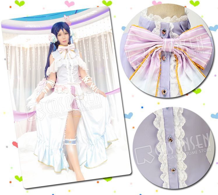 Love Live!ラブライブ! 園田海未SRホワイトデー編覚醒 コスプレ衣装 