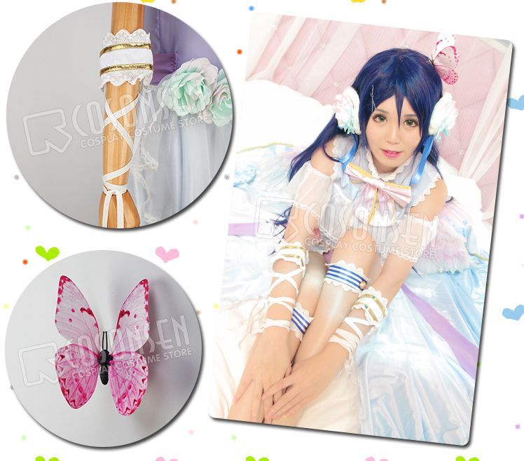 Love Live!ラブライブ! 園田海未SRホワイトデー編覚醒 コスプレ衣装 