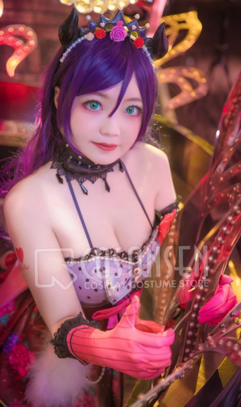 キラセン衣装 東條希 ウィッグ付きフルセット ラブライブ！コスプレ