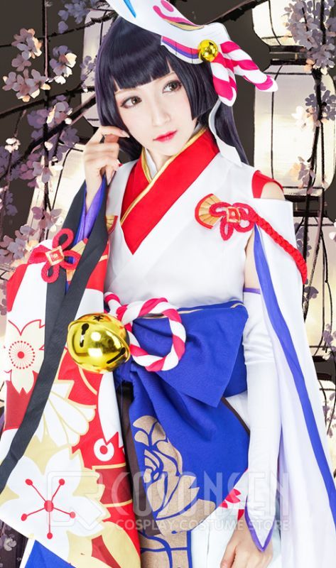 陰陽師 雪女 ゆきおんな 月見の桜 コスプレ衣装