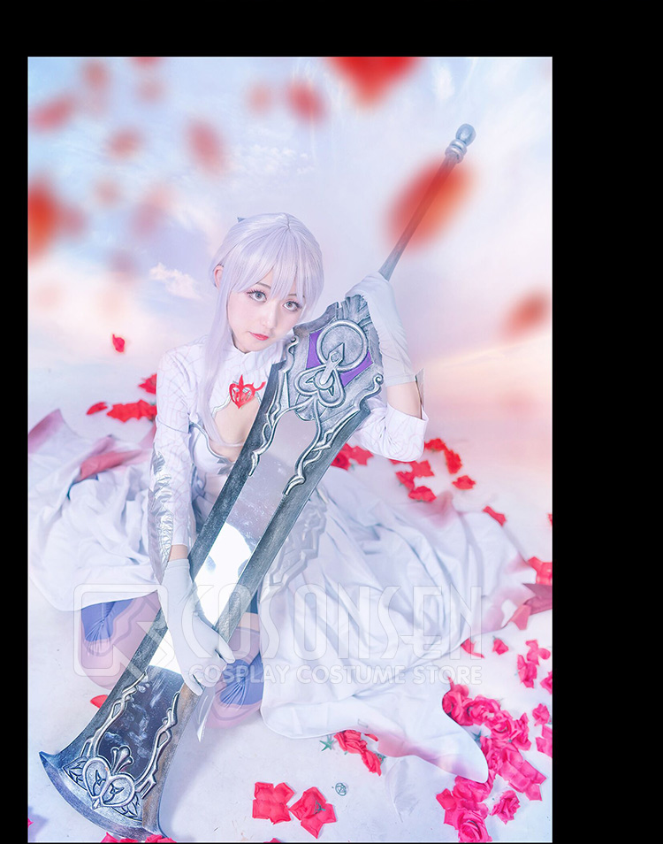 シノアリスコスプレ衣装スノウホワイト仮装ウエディングドレス