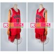 画像3: SLAM DUNK スラムダンク ユニフォーム 湘北高校 11番 流川楓 赤 衣装　背番号1-15変更可能 (3)