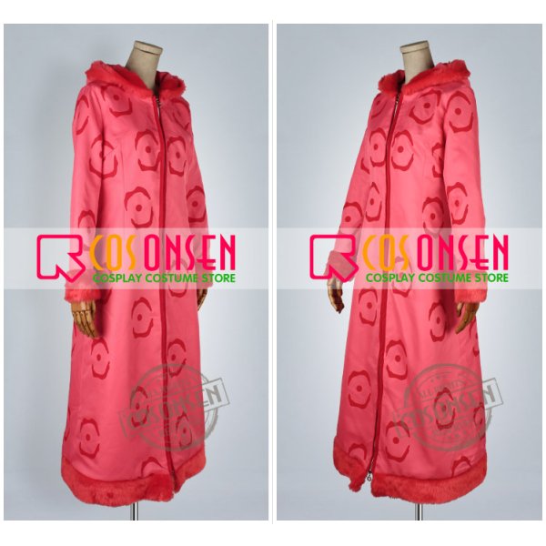 画像3: ONE PIECE　ワンピース　ニコ・ロビン パンクハザード ピンクコート　コスプレ衣装 (3)