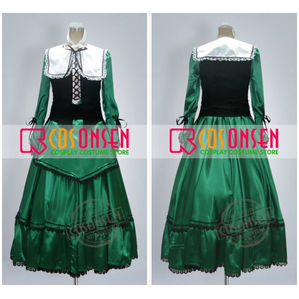 画像2: ローゼンメイデン  翠星石緑  コスプレ衣装 (2)