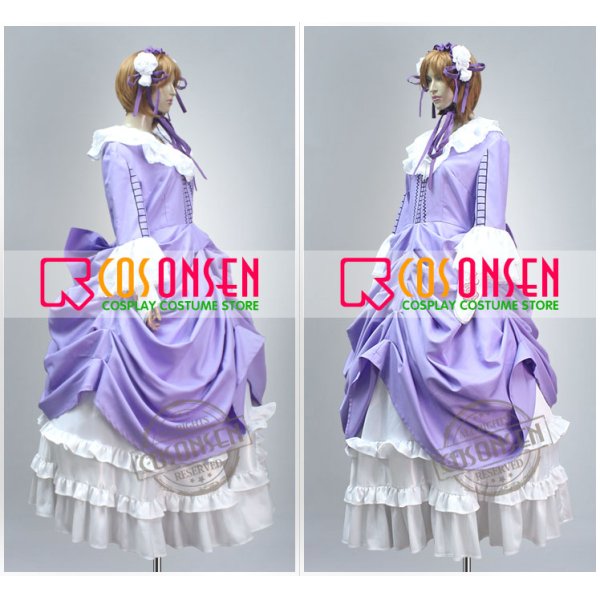画像3: GOSICK -ゴシック- ヴィクトリカ・ド・ブロワ 礼服 紫色 コスプレ衣装 (3)
