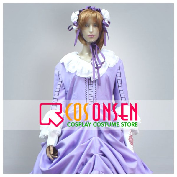 画像1: GOSICK -ゴシック- ヴィクトリカ・ド・ブロワ 礼服 紫色 コスプレ衣装 (1)