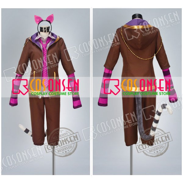 夢王国と眠れる100人の王子様 不思議の国 チェシャ猫 コスプレ衣装