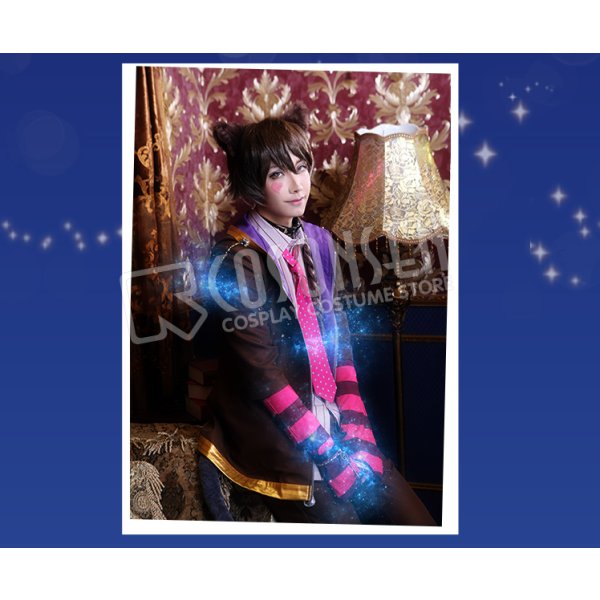 画像4: 夢王国と眠れる100人の王子様 不思議の国 チェシャ猫 コスプレ衣装 (4)