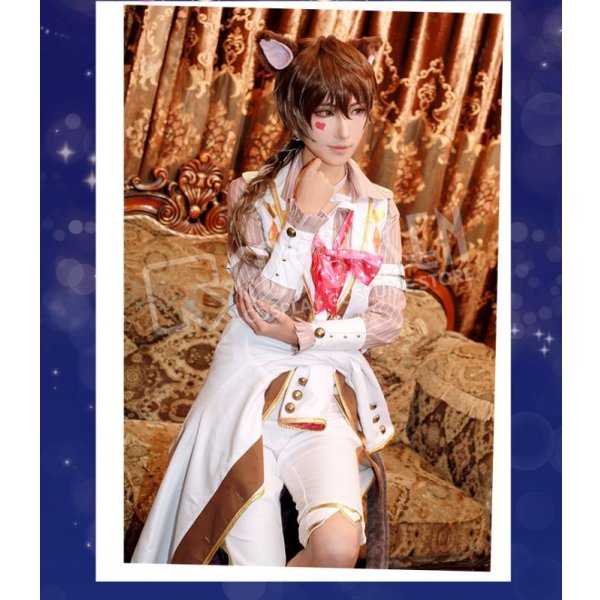 画像3: 夢王国と眠れる100人の王子様 チェシャ猫(太陽覚醒) コスプレ衣装 (3)