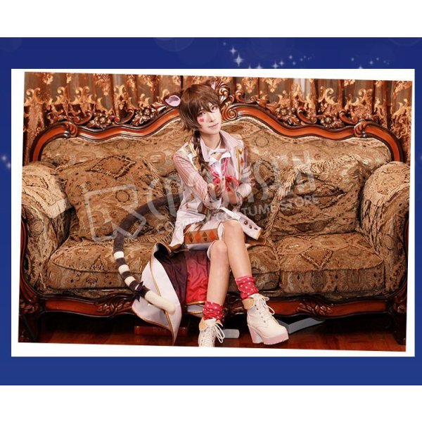 画像4: 夢王国と眠れる100人の王子様 チェシャ猫(太陽覚醒) コスプレ衣装 (4)