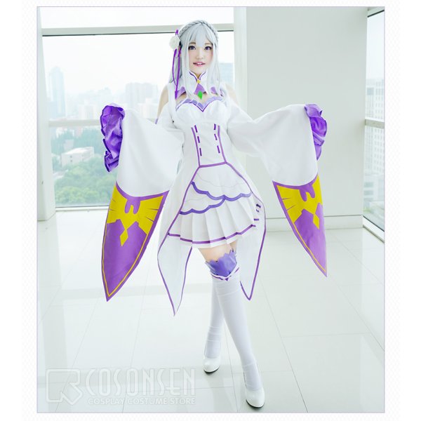 Re:ゼロから始める異世界生活 エミリア コスプレ衣装