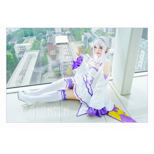 Re:ゼロから始める異世界生活 エミリア コスプレ衣装